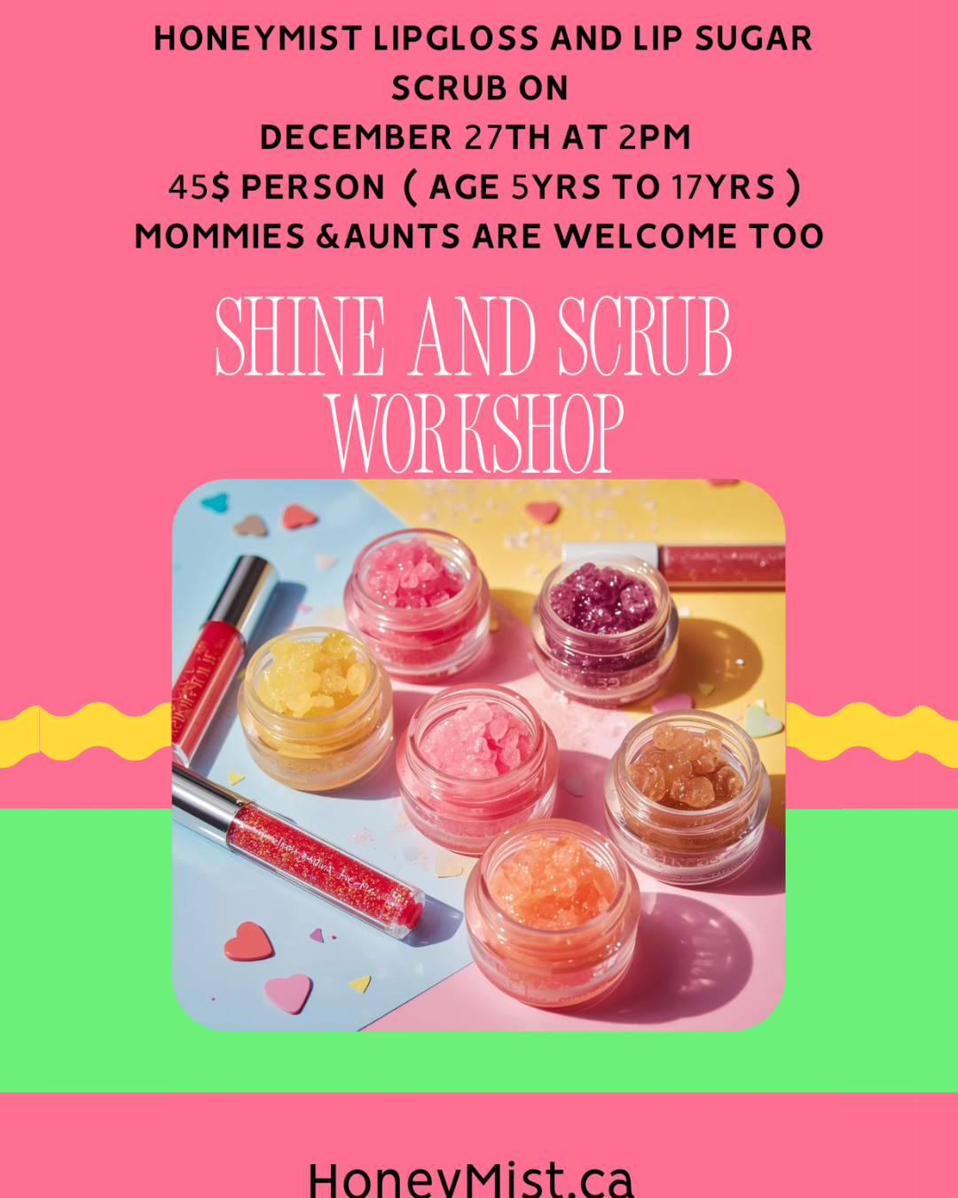 Lip Gloss & Lip Sugar Scrub Workshop